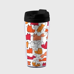 Термокружка-непроливайка Милые лисы