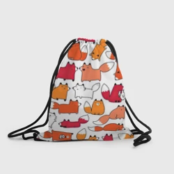 Рюкзак-мешок 3D Милые лисы