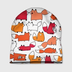 Шапка 3D Милые лисы
