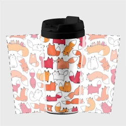 Термокружка-непроливайка Милые лисы - фото 2