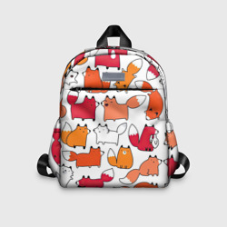 Детский рюкзак 3D Милые лисы