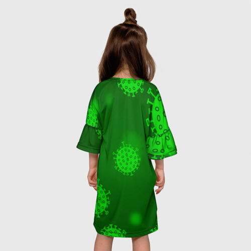 Детское платье 3D CORONA-19, цвет 3D печать - фото 5