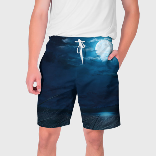 Мужские шорты 3D Ночное поле, цвет 3D печать
