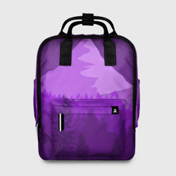 Женский рюкзак 3D Ночные горы