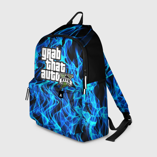 Рюкзак 3D с принтом GTA5, вид спереди #2