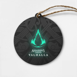 Деревянная игрушка круг Assassins Creed Valhalla
