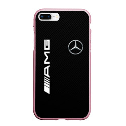 Чехол для iPhone 7Plus/8 Plus матовый Mercedes-Benz AMG carbon