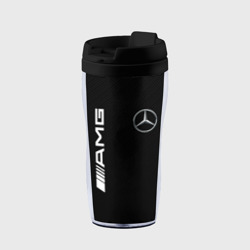 Термокружка-непроливайка Mercedes-Benz AMG carbon
