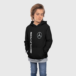 Детская толстовка 3D Mercedes-Benz AMG carbon - фото 2