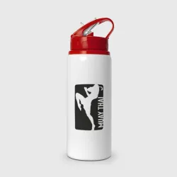 Бутылка для воды с трубочкой Muay Thai