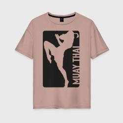 Женская футболка хлопок Oversize Muay Thai