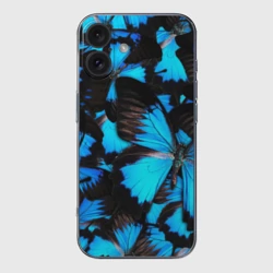 Чехол для iPhone 16 силиконовый с защитой камеры Рой бабочек
