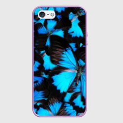 Чехол для iPhone 5/5S матовый Рой бабочек
