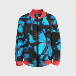 Детский бомбер 3D Рой бабочек