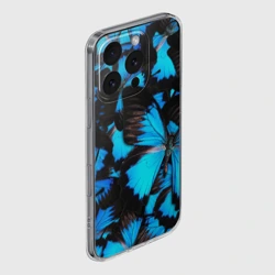 Чехол для iPhone 16 Pro Max силиконовый с защитой камеры Рой бабочек - фото 2