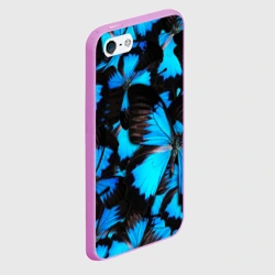 Чехол для iPhone 5/5S матовый Рой бабочек - фото 2