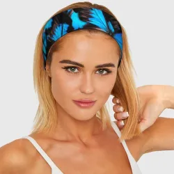 Повязка на голову 3D Рой бабочек - фото 2