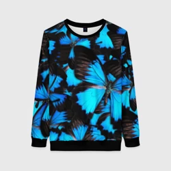 Женский свитшот 3D Рой бабочек