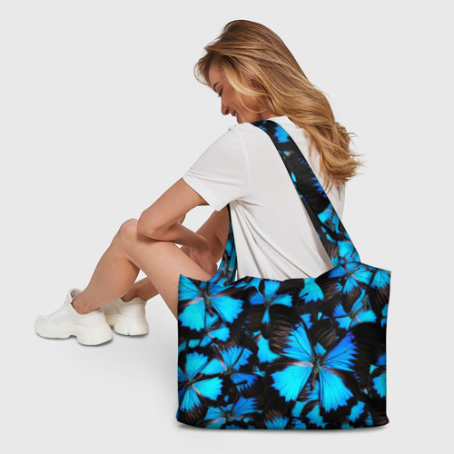 Пляжная сумка 3D Рой бабочек - фото 6