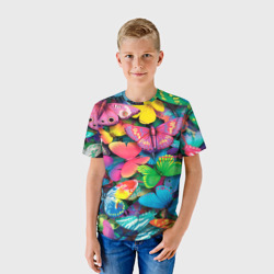 Детская футболка 3D Радужный рой - фото 2
