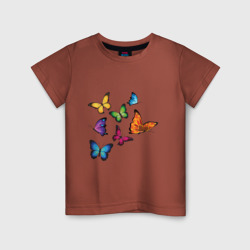 Детская футболка хлопок Бабочки