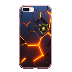 Чехол для iPhone 7Plus/8 Plus матовый Lamborghini 3D плиты