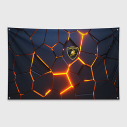 Флаг-баннер Lamborghini 3D плиты