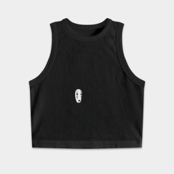 Женская укороченная майка-топ хлопок Безликий, Унесенные призраками