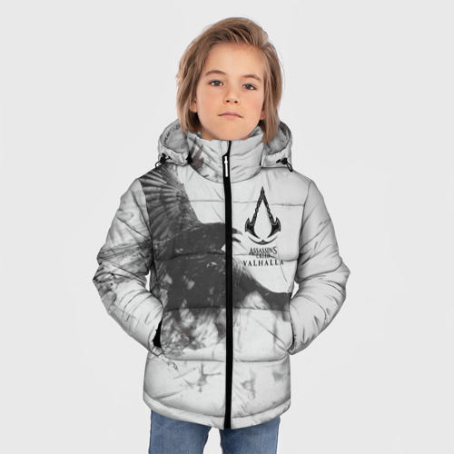 Зимняя куртка для мальчиков 3D Assassin`s Creed Valhalla, цвет черный - фото 3