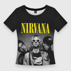 Женская футболка 3D Slim Nirvana