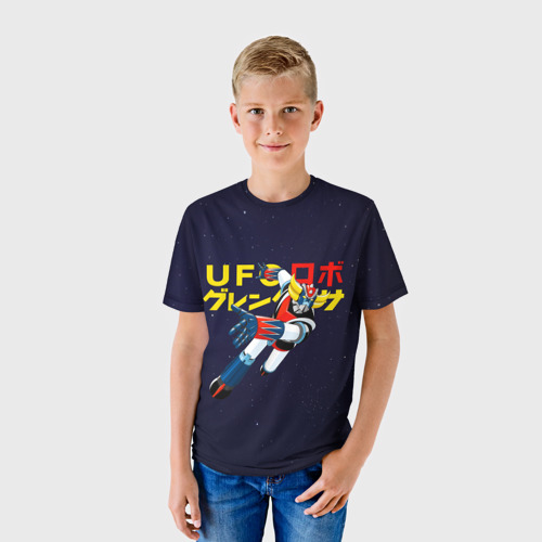 Детская футболка 3D с принтом Грендайзер, фото на моделе #1