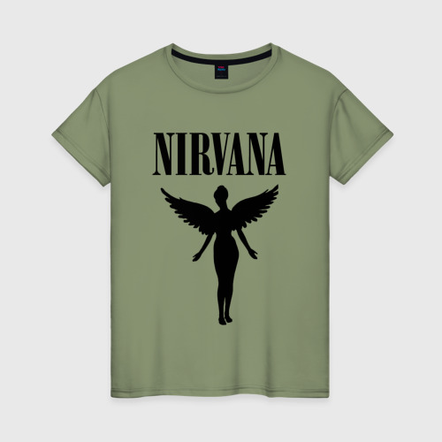Женская футболка хлопок Nirvana, цвет авокадо