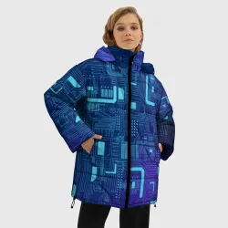 Женская зимняя куртка Oversize Схема - фото 2