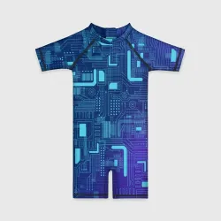 Детский купальный костюм 3D Схема