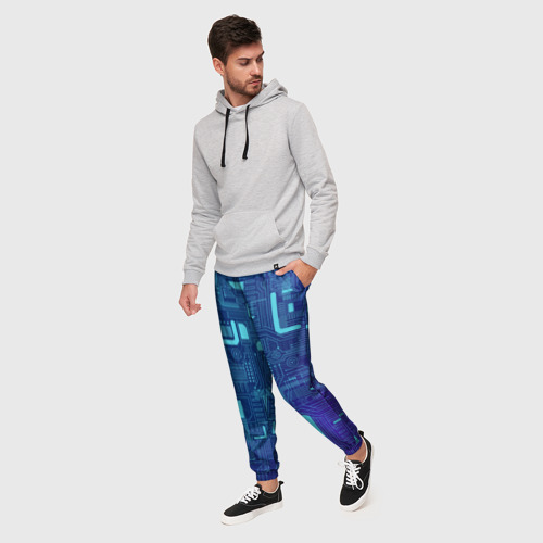 Мужские брюки 3D Схема, цвет 3D печать - фото 3