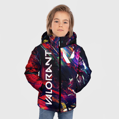 Зимняя куртка для мальчиков 3D Valorant, цвет красный - фото 3