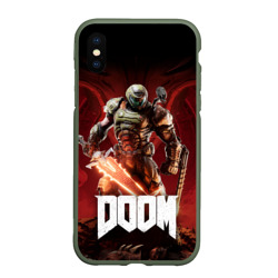 Чехол для iPhone XS Max матовый Doom