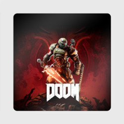 Магнит виниловый Квадрат Doom