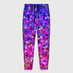 Мужские брюки 3D Треугольники мозаика пиксели 