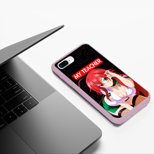 Чехол для iPhone 7Plus/8 Plus матовый Senpai girl [my teacher], цвет розовый - фото 5