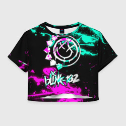 Женская футболка Crop-top 3D Blink-182 6