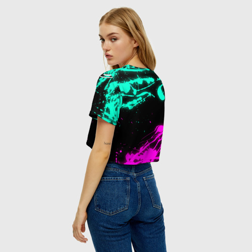 Женская футболка Crop-top 3D Blink-182 6, цвет 3D печать - фото 5