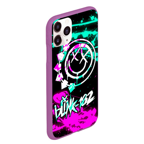 Чехол для iPhone 11 Pro Max матовый Blink-182 6, цвет фиолетовый - фото 3