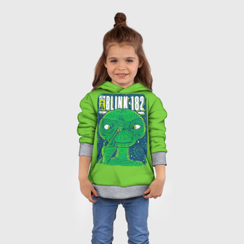 Детская толстовка 3D Blink-182 9, цвет меланж - фото 4
