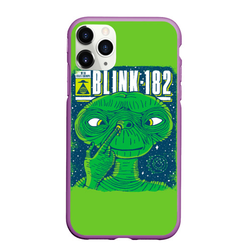 Чехол для iPhone 11 Pro Max матовый Blink-182 9, цвет фиолетовый