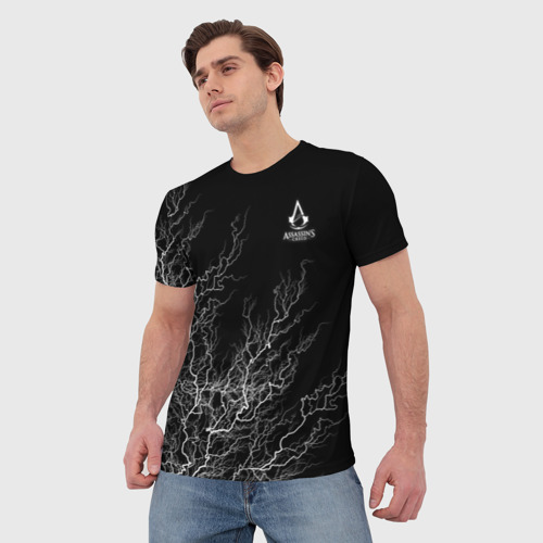 Мужская футболка 3D с принтом Assassins Creed, фото на моделе #1