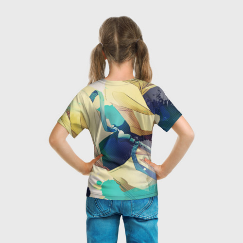 Детская футболка 3D с принтом Дио Брандо - JoJo, вид сзади #2