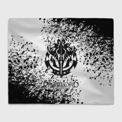 Плед 3D Черное лого оверлорд мазки