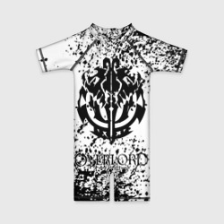 Детский купальный костюм 3D Черное лого оверлорд мазки