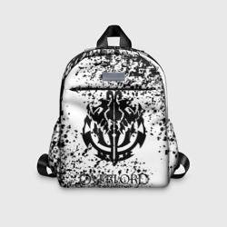 Детский рюкзак 3D Черное лого оверлорд мазки